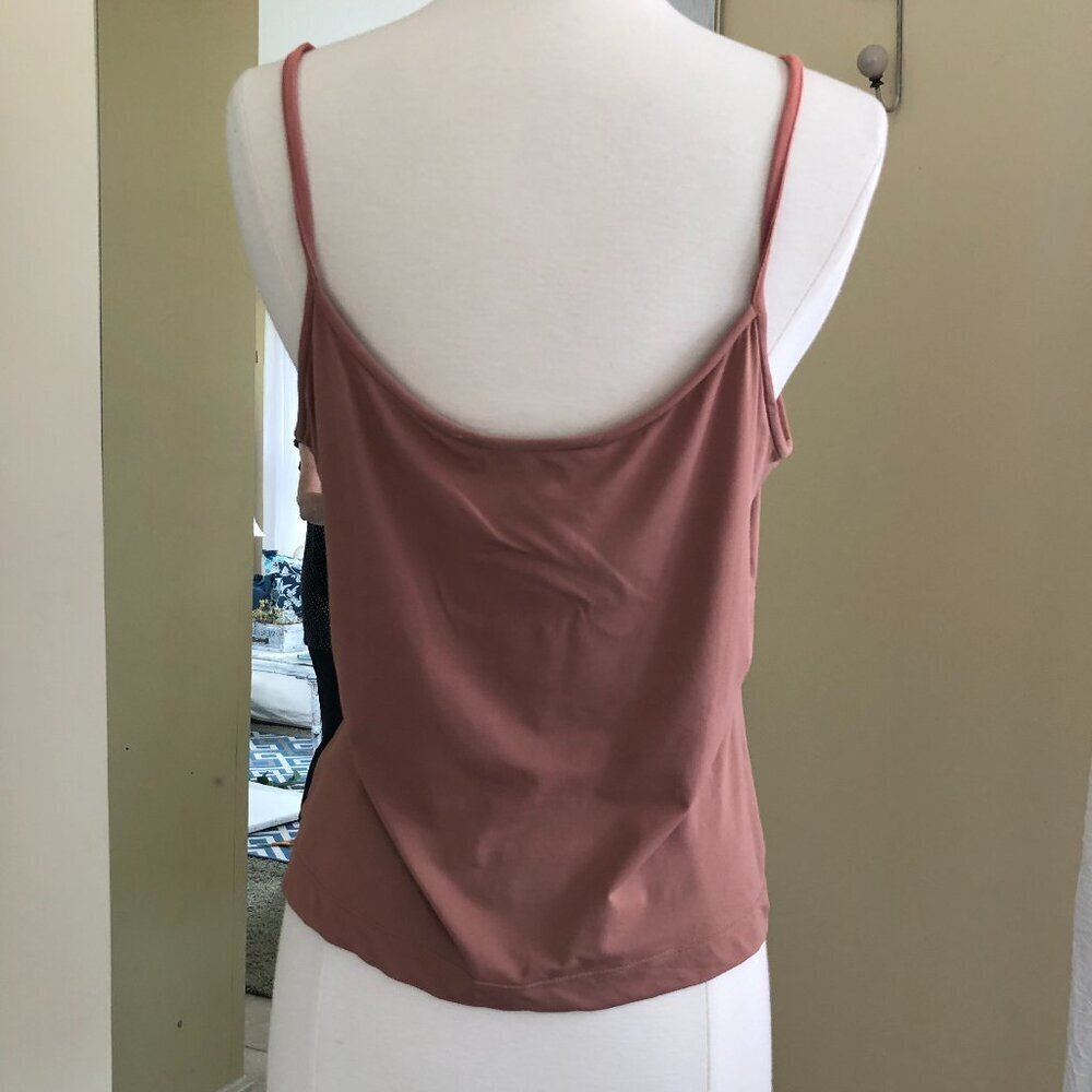 St John Marie Gray Vintage Mesh Metallic Sweater W/Tank Top Medium - Picture 7 of 14